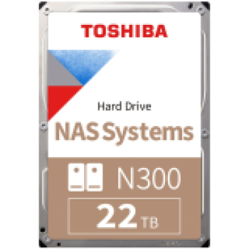 HDD NAS TOSHIBA N300 22TB 3.5", 1024MB, 7200 RPM, SATA