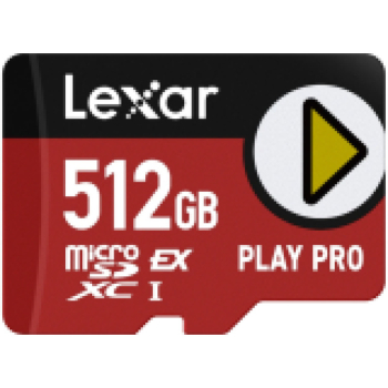 LEXAR PLAY PRO 512GB microSD Express 900MB/s EX C10 U3
