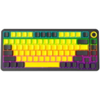 LORGAR Gaming Keyboard KBA4175 Advanced Wired 75% Yellow EN