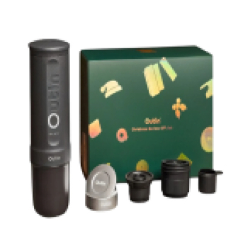Outin Nano Xmas pack, Espresso Machine Bundle with Basket Plus, model OTEM-01, color Space Gray