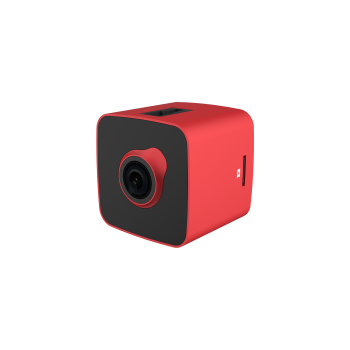 PRESTIGIO Wideorejestrator RoadRunner CUBE, FHD, WiFi, Czerwono Czarny