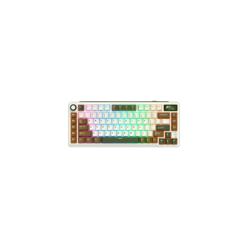 ROYAL KLUDGE RK L75 Palm Green Gaming Keyboard Beige switch