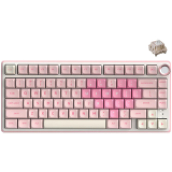 ROYAL KLUDGE R75 Pink Melody Gaming Keyboard Cream switch