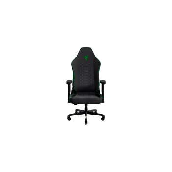 Razer Iskur V2 X Black Fabric Gaming Chair, Built-in Lumbar Arch, Widened Seat Base with Reduced Edges, Contoured High-Density Foam Cushions, Adjustab