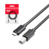Unitek kabel do drukarki USB C na USB B 2.0 czarny 5m