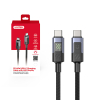 Unitek Przewód USB-C PD 60W 480Mbps z wyświetlaczem 3m z oplotem czarny Unitek Przewód USB-C PD 60W 480Mbps z wyświetlaczem 3m z oplotem czarny