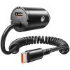 Orico Ładowarka samochodowa PD 30W, 2 x USB-C, z kablem spiralnym Orico Ładowarka samochodowa PD 30W, 2 x USB-C, z kablem spiralnym