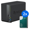 Synology DS223 /8T | 2-zatokowy serwer NAS w zestawie z dyskami o łącznej pojemności 8TB, Tower