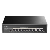 CUDY GS1010PE | przełącznik sieciowy, 8-portowy, Gigabit, PoE+, 120W