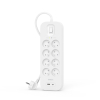 Belkin Listwa zasilająca przeciwprzepięciowa 900J, 8 gniazd, USB-A, USB-C PD, 2m