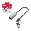 Unitek Hybrydowy adapter USB-C/USB-A do sieci Gigabit Ethernet 2,5G
