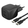 Belkin Ładowarka USB-C 45W, PD 3.1, BoostCharge, kompaktowa, kabel USB-C, czarna
