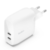 Belkin Ładowarka 60W, 2x USB-C PD PPS 30W, biała