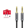 Unitek Pozłacany kabel AUX 3,5 mm jack (męski–męski) 1m Unitek Pozłacany kabel AUX 3,5 mm jack (męski–męski) 1m