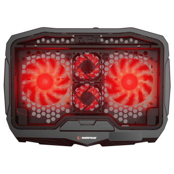Rampage AD-RX34 Podstawka chłodząca pod laptop 12,1-17'' regulowana czarna