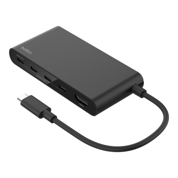 Belkin Hub USB-C, HDMI 2.0 4K, 4 porty USB-C 10 Gbps, PowerDelivery 100W Belkin Hub USB-C, HDMI 2.0 4K, 4 porty USB-C 10 Gbps, PowerDelivery 100W