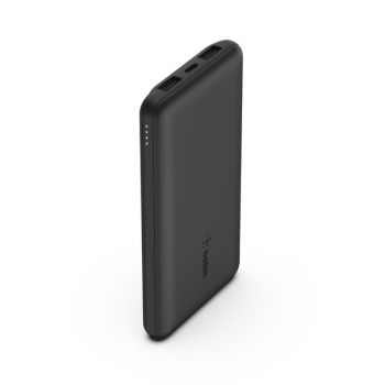 Belkin Powerbank 10 000 mAh, 2x USB-A, USB-C 15W, czarny