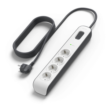 Belkin Listwa zasilająca przeciwprzepięciowa 525J, 4 gniazda Schuko, 2m