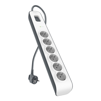 Belkin Listwa zasilająca przeciwprzepięciowa 650J, 6 gniazd Schuko, 2m