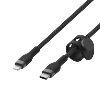 Belkin Kabel w oplocie, USB-C do Lightning, 3 m, czarny