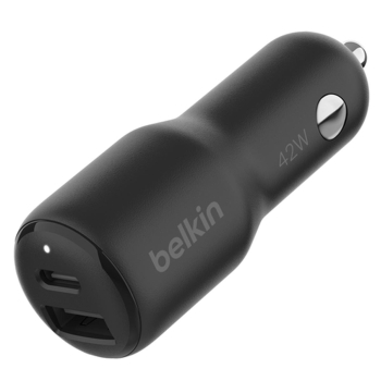 Belkin Ładowarka samochodowa, USB-A, USB-C 42W