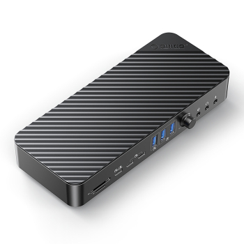 Orico Stacja dokująca USB-C 10Gbps z DisplayLink 4x ekran 4K@60Hz, zasilanie PD 60W Orico Stacja dokująca USB-C 10Gbps z DisplayLink 4x ekran 4K@60Hz, zasilanie PD 60W