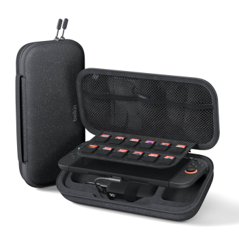 Belkin Etui ładujące na Nintendo Switch 2, powerbank 10 000 mAh, 2x USB-C 20W, czarne
