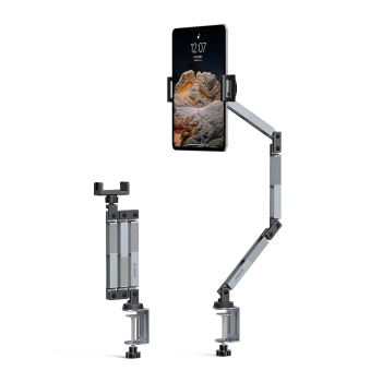 Orico Uchwyt biurkowy do tabletu, telefonu, przykręcany, regulowany, aluminium