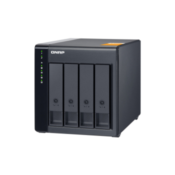 QNAP TL-D400S | 4-zatokowa jednostka rozszerzająca dla QNAP/PC, zestaw z kartą i przewodami, Tower