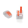 ZŁĄCZKA DO PRZEWODÓW ZATRZASKOWA 0,2-4,0mm2 PC-232 2GNIAZDA (1szt.)