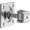 Zawias PSG 61.018.01 z szyldem 80x80x3mm - gwint M16 (regulowany, ucho ocynkowane)