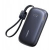 Powerbank Baseus EnerFill FC21 10000 mAh 22,5 W USB-A USB-C czarny z odłączanym kablem Lightning