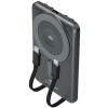 Powerbank Rivacase 5000mAh 22.5W PD Qi Magsafe 1x USB-C VA2607 szary + kabel USB-C i Lightning
