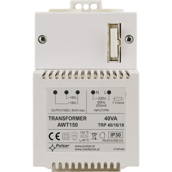 TRANSFORMATOR Pulsar AWT150 40VA/16V/18V TRP