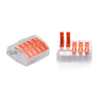 ZŁĄCZKA DO PRZEWODÓW ZATRZASKOWA 0,2-4,0mm2 PC-235 5GNIAZD (30szt.)