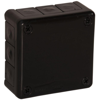 Puszka natynkowa pusta 12 wlotów VIPLAST VP-41 CZARNA IP55 98x98x42mm 041-05