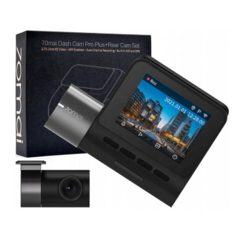 Wideorejestrator 70mai Smart Dash Cam Pro Plus A500S 2.7K/WiFi/GPS + kamera tylna RC06