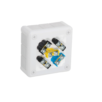 Puszka natynkowa z zaciskami 12 wlotów VIPLAST VP-41 BIAŁA IP55 98x98x42mm 041-51