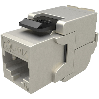 Moduł Keystone samozaciskowy Solarix Cat.6A STP RJ45 SXKJ-10G-STP-BK-SA