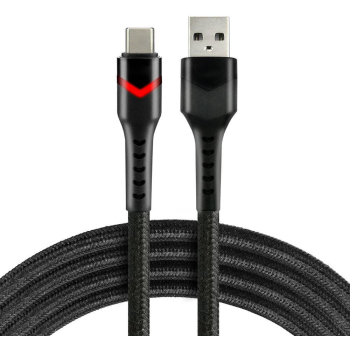 KABEL USB-A / USB-C RGB LED everActive CBB-1CBR 100cm 3A