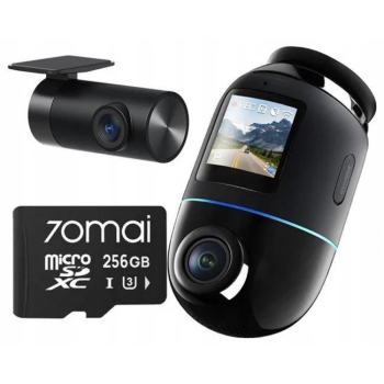 Wideorejestrator 70mai X800 Omni 4K/GPS/WiFi Dual czarny + karta SD 70mai 256GB
