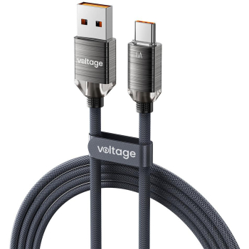 Kabel USB-A / USB-C Voltage PureCrystal 66W 200cm czarny