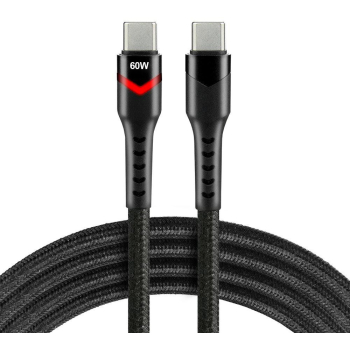 KABEL USB-C / USB-C RGB LED everActive CBB-2PDR 200cm 3A