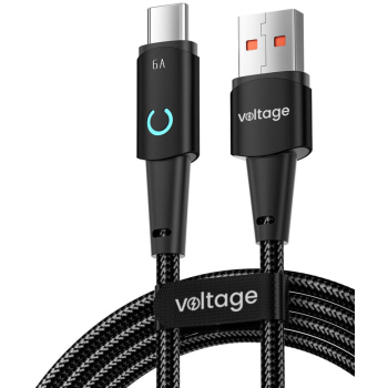 Kabel USB-A / USB-C Voltage PowerAngle 66W PD 100cm czarny