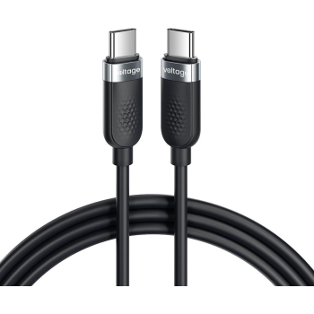 Kabel USB-C / USB-C Voltage Silicone 100W PD 100cm czarny