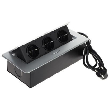 Listwa zasilająca meblowa 3 gniazda FPS-3S/CABLE