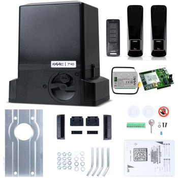 Zestaw Delta 2 SMART GSM - FAAC 740 (Wi-Fi+LTE+BLE) do 500kg bram przesuwnych