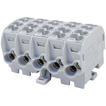 Blok rozdzielczy - odgałęźny Al/Cu 80150 SIMBLOCK szary SCB 25-5X 81500002