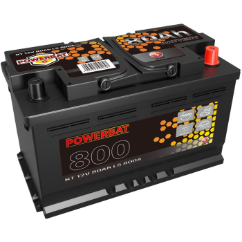 Akumulator AGM samochodowy START-STOP POWERBAT L4 12 V 80 Ah
