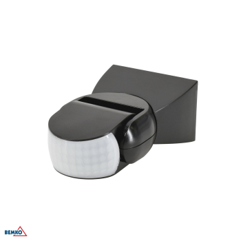 Czujnik ruchu PIR1200W 180* IP65 czarny